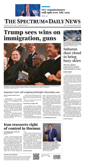 Cover of The Spectrum & Daily News