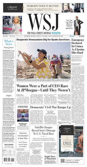 Cover of The Wall Street Journal
