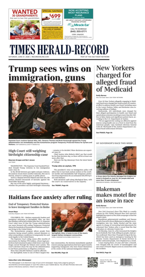 Cover of Times Herald-Record