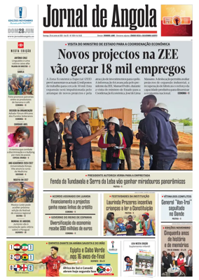 Cover of Jornal de Angola
