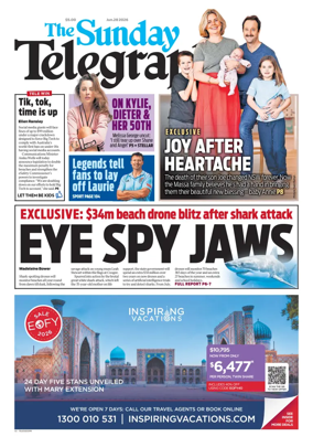 Cover of The Daily Telegraph (Sydney)