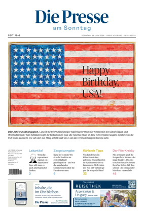 Cover of Die Presse am Sonntag