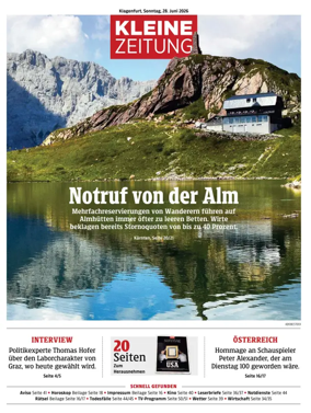 Cover of Kleine Zeitung Kaernten