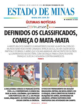 Cover of Estado de Minas (Brazil)