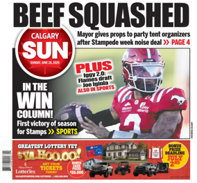 Cover of Calgary Sun