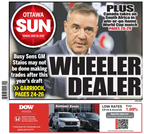 Cover of Ottawa Sun