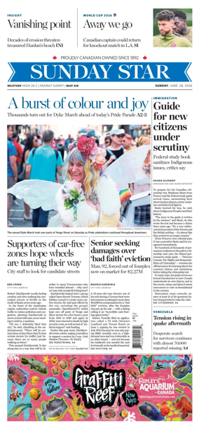 Cover of Toronto Star