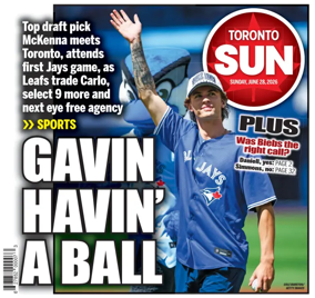 Cover of Toronto Sun