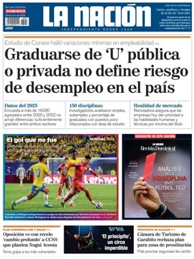Cover of La Nacion (Costa Rica)
