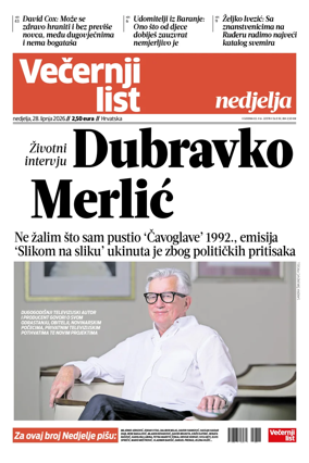 Cover of Vecernji list - Hrvatska
