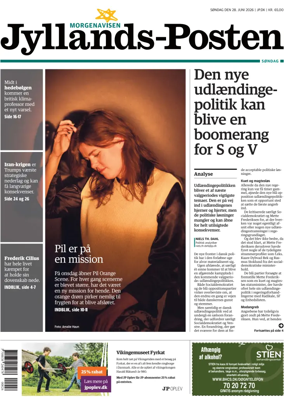 Cover of Jyllands-Posten Sondag
