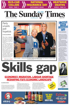 Cover of The Fiji Times