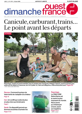 Cover of Dimanche Ouest France (Ille-et-Vilaine)