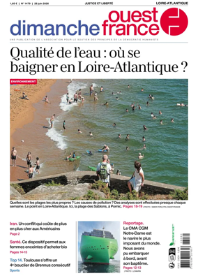 Cover of Dimanche Ouest France (Loire-Atlantique)
