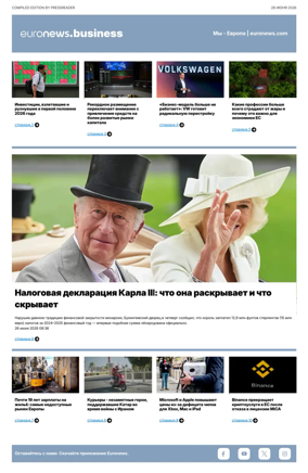 Cover of Euronews Business (Russian) Compiled Edition
