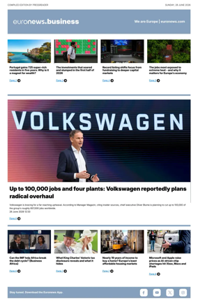 Cover of Euronews Business