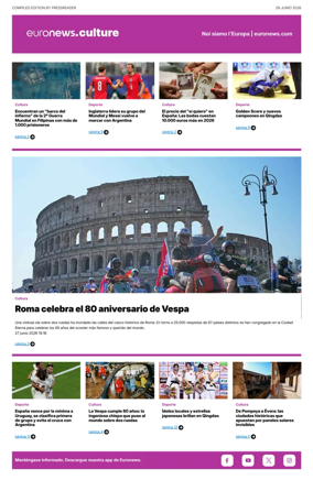 Cover of Euronews Culture and Sport (Spanish) Compiled Edition