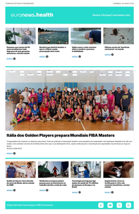 Cover of Euronews Health (Portuguese)