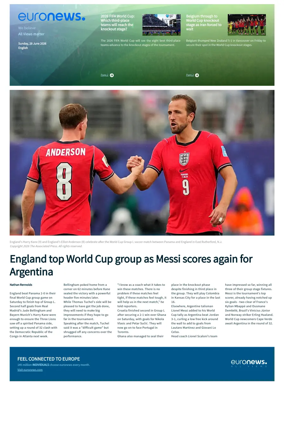 Cover of Euronews World Cup