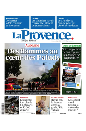 Cover of La Provence Aubagne-La Ciotat