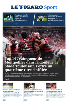 Cover of Le Figaro Sport
