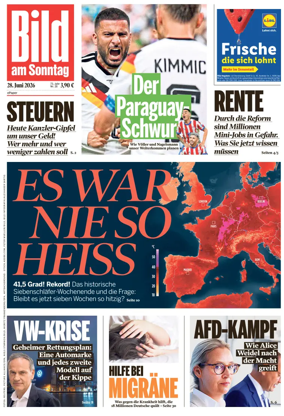 Cover of Bild am Sonntag