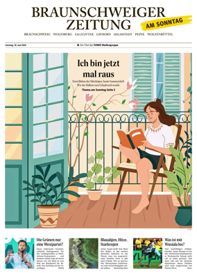 Cover of Braunschweiger Zeitung am Sonntag