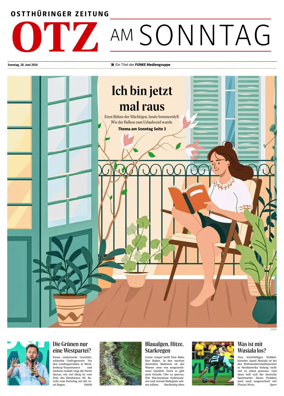 Cover of Ostthuringer Zeitung (OTZ am Sonntag)