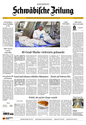 Cover of Schwabische Zeitung (Alb-Donau)