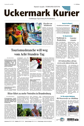 Cover of Templiner Zeitung