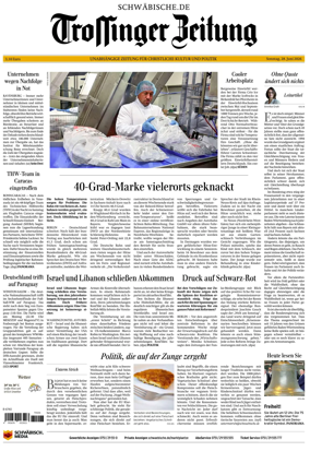 Cover of Trossinger Zeitung