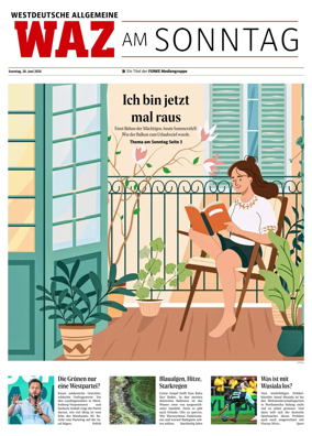 Cover of Westdeutsche Allgemeine Zeitung (WAZ am Sonntag)