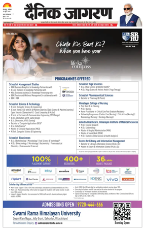 Cover of Dainik Jagran - Rishikesh
