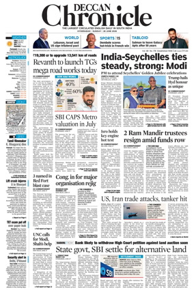 Cover of Deccan Chronicle