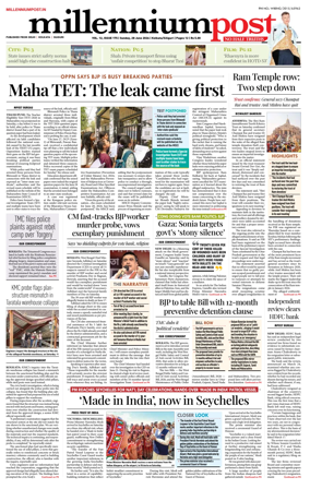 Cover of Millennium Post (Kolkata)