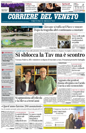 Cover of Corriere del Veneto (Treviso e Belluno)