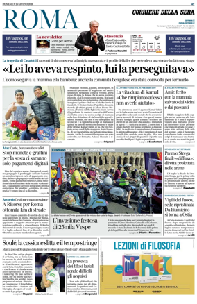 Cover of Corriere della Sera (Roma)