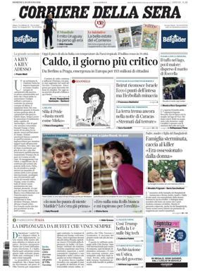 Cover of Corriere della Sera