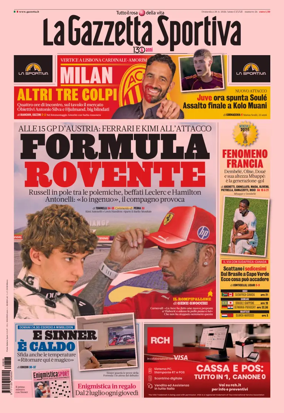 Cover of La Gazzetta dello Sport - Napoli