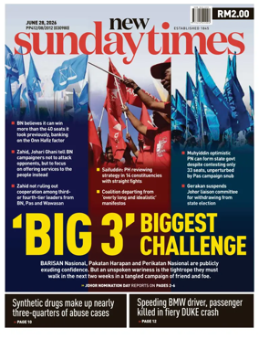 Cover of New Straits Times
