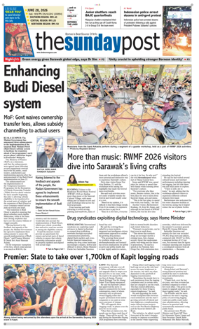 Cover of The Borneo Post (Sarawak)