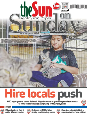 Cover of The Sun (Malaysia)