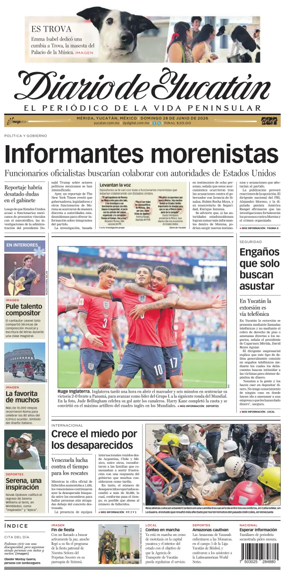 Cover of Diario de Yucatan