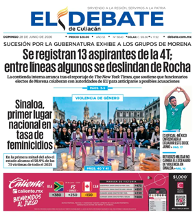 Cover of El Debate de Culiacan