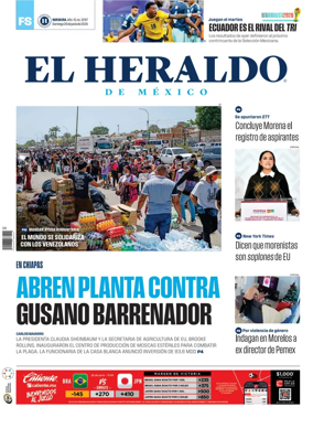Cover of El Heraldo de Mexico