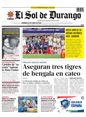 Cover of El Sol de Durango