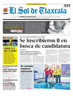Cover of El Sol de Tlaxcala