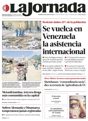 Cover of La Jornada