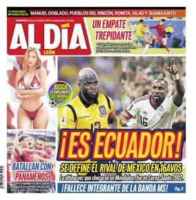Cover of Periodico Al Dia (Leon)