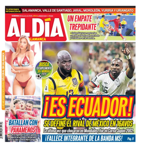 Cover of Periodico Al Dia (Salamanca)